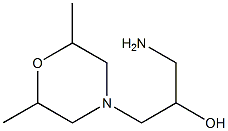 1-amino-3-(2,6-dimethylmorpholin-4-yl)propan-2-ol 구조식 이미지