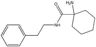 1-amino-N-(2-phenylethyl)cyclohexanecarboxamide 구조식 이미지