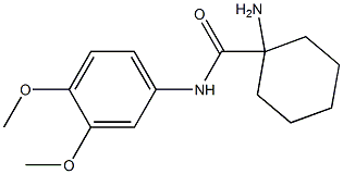 1-amino-N-(3,4-dimethoxyphenyl)cyclohexanecarboxamide Structure