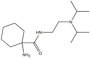 1-amino-N-[2-(diisopropylamino)ethyl]cyclohexanecarboxamide 구조식 이미지