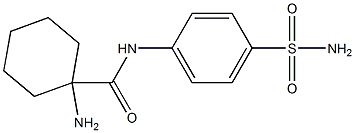 1-amino-N-[4-(aminosulfonyl)phenyl]cyclohexanecarboxamide 구조식 이미지