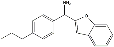 1-benzofuran-2-yl(4-propylphenyl)methanamine 구조식 이미지