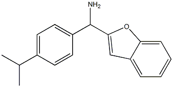 1-benzofuran-2-yl[4-(propan-2-yl)phenyl]methanamine 구조식 이미지