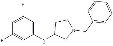 1-benzyl-N-(3,5-difluorophenyl)pyrrolidin-3-amine Structure