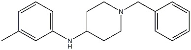 1-benzyl-N-(3-methylphenyl)piperidin-4-amine 구조식 이미지