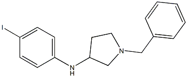 1-benzyl-N-(4-iodophenyl)pyrrolidin-3-amine Structure