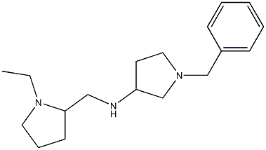 1-benzyl-N-[(1-ethylpyrrolidin-2-yl)methyl]pyrrolidin-3-amine Structure