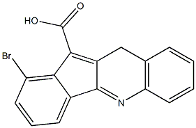 1-bromo-10H-indeno[1,2-b]quinoline-11-carboxylic acid Structure