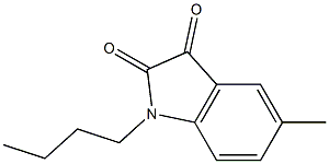 1-butyl-5-methyl-2,3-dihydro-1H-indole-2,3-dione Structure
