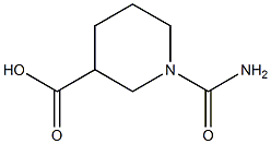 1-carbamoylpiperidine-3-carboxylic acid 구조식 이미지