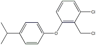 1-chloro-2-(chloromethyl)-3-[4-(propan-2-yl)phenoxy]benzene Structure