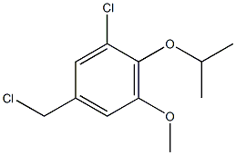 1-chloro-5-(chloromethyl)-3-methoxy-2-(propan-2-yloxy)benzene 구조식 이미지