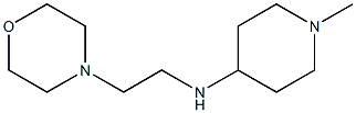 1-methyl-N-[2-(morpholin-4-yl)ethyl]piperidin-4-amine Structure