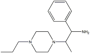 1-phenyl-2-(4-propylpiperazin-1-yl)propan-1-amine 구조식 이미지