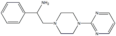1-phenyl-2-[4-(pyrimidin-2-yl)piperazin-1-yl]ethan-1-amine Structure