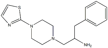 1-phenyl-3-[4-(1,3-thiazol-2-yl)piperazin-1-yl]propan-2-amine 구조식 이미지