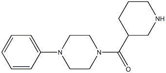 1-phenyl-4-(piperidin-3-ylcarbonyl)piperazine Structure