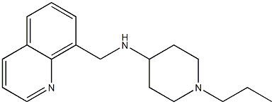 1-propyl-N-(quinolin-8-ylmethyl)piperidin-4-amine Structure