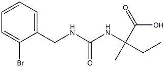 2-({[(2-bromophenyl)methyl]carbamoyl}amino)-2-methylbutanoic acid Structure