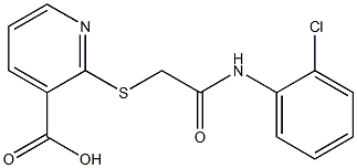 2-({[(2-chlorophenyl)carbamoyl]methyl}sulfanyl)pyridine-3-carboxylic acid 구조식 이미지