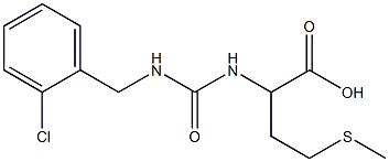 2-({[(2-chlorophenyl)methyl]carbamoyl}amino)-4-(methylsulfanyl)butanoic acid 구조식 이미지