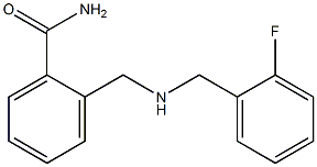 2-({[(2-fluorophenyl)methyl]amino}methyl)benzamide 구조식 이미지