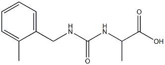 2-({[(2-methylbenzyl)amino]carbonyl}amino)propanoic acid 구조식 이미지