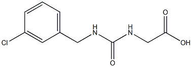 2-({[(3-chlorophenyl)methyl]carbamoyl}amino)acetic acid Structure