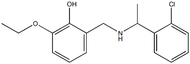 2-({[1-(2-chlorophenyl)ethyl]amino}methyl)-6-ethoxyphenol Structure