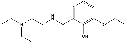 2-({[2-(diethylamino)ethyl]amino}methyl)-6-ethoxyphenol Structure