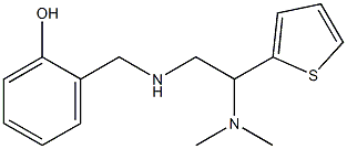 2-({[2-(dimethylamino)-2-(thiophen-2-yl)ethyl]amino}methyl)phenol 구조식 이미지