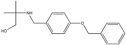 2-({[4-(benzyloxy)phenyl]methyl}amino)-2-methylpropan-1-ol 구조식 이미지