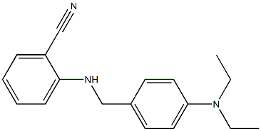 2-({[4-(diethylamino)phenyl]methyl}amino)benzonitrile Structure