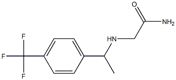 2-({1-[4-(trifluoromethyl)phenyl]ethyl}amino)acetamide Structure