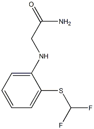 2-({2-[(difluoromethyl)sulfanyl]phenyl}amino)acetamide Structure