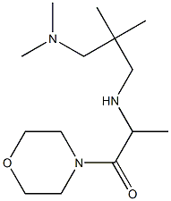 2-({2-[(dimethylamino)methyl]-2-methylpropyl}amino)-1-(morpholin-4-yl)propan-1-one 구조식 이미지