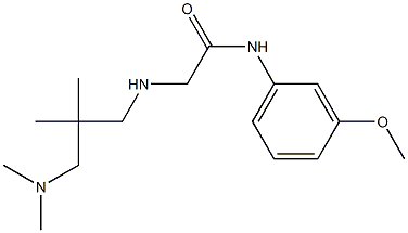 2-({2-[(dimethylamino)methyl]-2-methylpropyl}amino)-N-(3-methoxyphenyl)acetamide Structure