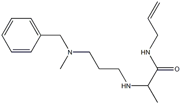 2-({3-[benzyl(methyl)amino]propyl}amino)-N-(prop-2-en-1-yl)propanamide 구조식 이미지