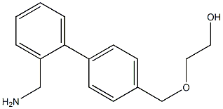 2-({4-[2-(aminomethyl)phenyl]phenyl}methoxy)ethan-1-ol 구조식 이미지