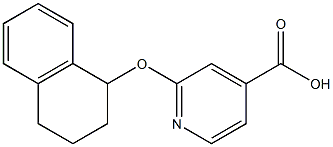 2-(1,2,3,4-tetrahydronaphthalen-1-yloxy)pyridine-4-carboxylic acid Structure