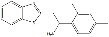 2-(1,3-benzothiazol-2-yl)-1-(2,4-dimethylphenyl)ethan-1-amine Structure