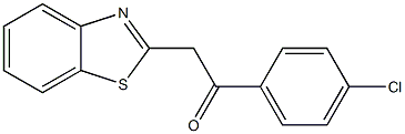 2-(1,3-benzothiazol-2-yl)-1-(4-chlorophenyl)ethan-1-one Structure