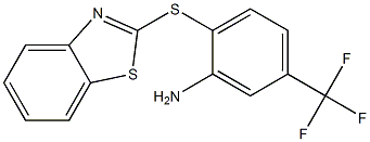 2-(1,3-benzothiazol-2-ylsulfanyl)-5-(trifluoromethyl)aniline Structure