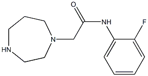 2-(1,4-diazepan-1-yl)-N-(2-fluorophenyl)acetamide Structure