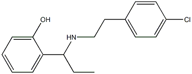 2-(1-{[2-(4-chlorophenyl)ethyl]amino}propyl)phenol 구조식 이미지