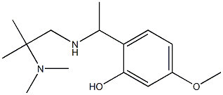 2-(1-{[2-(dimethylamino)-2-methylpropyl]amino}ethyl)-5-methoxyphenol 구조식 이미지