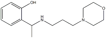2-(1-{[3-(morpholin-4-yl)propyl]amino}ethyl)phenol Structure
