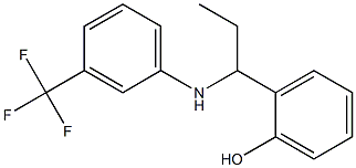 2-(1-{[3-(trifluoromethyl)phenyl]amino}propyl)phenol 구조식 이미지