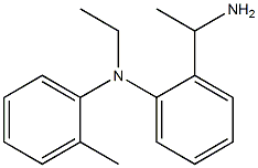 2-(1-aminoethyl)-N-ethyl-N-(2-methylphenyl)aniline Structure