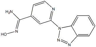 2-(1H-1,2,3-benzotriazol-1-yl)-N'-hydroxypyridine-4-carboximidamide Structure